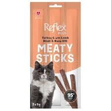 Hindili ve Kuzu Etli Tahılsız Kedi Ödül Çubuğu 15gr (3'lü)