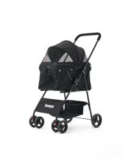 Zampa Flux Kedi ve Köpek Arabası – Köpek Puseti – Siyah – 15 kg Taşıma Kapasiteli – 45×63×93 cm