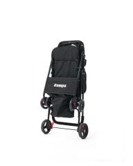 Zampa Flux Kedi ve Köpek Arabası – Köpek Puseti – Siyah – 15 kg Taşıma Kapasiteli – 45×63×93 cm