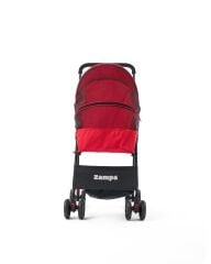 Zampa Aero Kedi ve Köpek Arabası – Köpek Puseti – Kırmızı – Ultra Hafif – 10 kg Taşıma Kapasiteli – 42×69×96 cm