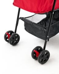 Zampa Aero Kedi ve Köpek Arabası – Köpek Puseti – Kırmızı – Ultra Hafif – 10 kg Taşıma Kapasiteli – 42×69×96 cm