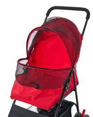 Zampa Aero Kedi ve Köpek Arabası – Köpek Puseti – Kırmızı – Ultra Hafif – 10 kg Taşıma Kapasiteli – 42×69×96 cm