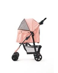 Zampa Core Kedi ve Köpek Arabası – Köpek Puseti – Pembe – 10 kg Taşıma Kapasiteli – 37×55×96 cm