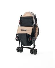 Zampa Aero Kedi ve Köpek Arabası – Köpek Puseti – Kahverengi – 10 kg Taşıma Kapasiteli – 42×69×96 cm