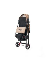 Zampa Flux Kedi ve Köpek Arabası – Köpek Puseti – Kahverengi – 15 kg Taşıma Kapasiteli – 45×63×93 cm