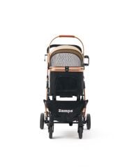 Zampa Mode Kedi ve Köpek Arabası – Köpek Puseti – Haki – 20 kg Taşıma Kapasiteli – 52×65×100 cm