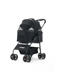 Zampa Pure Kedi ve Köpek Arabası – Köpek Puseti – Siyah – 15 kg Taşıma Kapasiteli – 50×67×99 cm