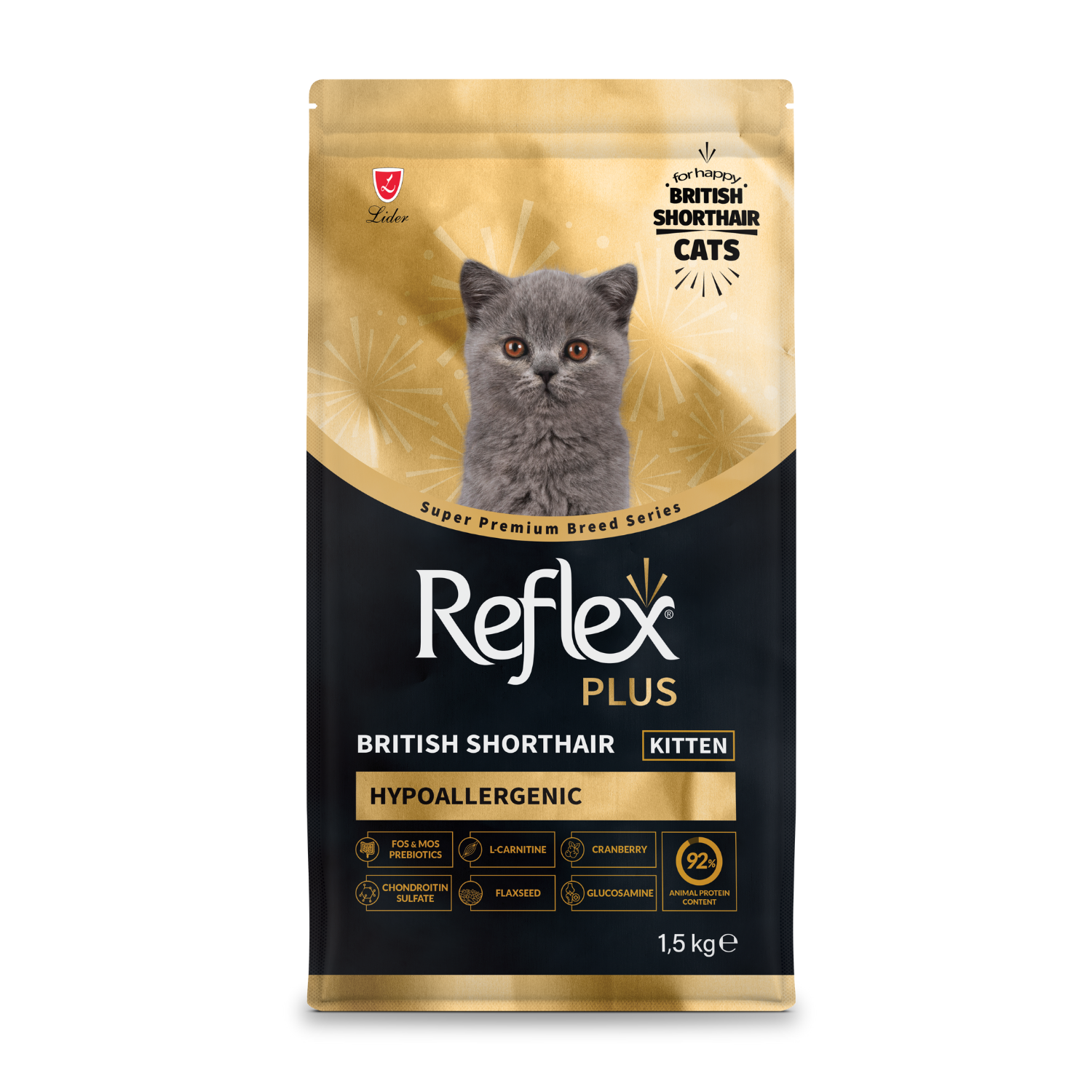 REFLEX PLUS BRİTİSH SHORTHAİR YAVRU KEDİ MAMASI 1.5 KG