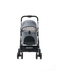 Zampa Flow Kedi ve Köpek Arabası – Köpek Puseti – Gri – 15 kg Taşıma Kapasiteli – 53×73×97 cm
