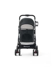 Zampa Flow Kedi ve Köpek Arabası – Köpek Puseti – Siyah – 15 kg Taşıma Kapasiteli – 53×73×97 cm