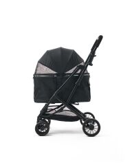 Zampa Flow Kedi ve Köpek Arabası – Köpek Puseti – Siyah – 15 kg Taşıma Kapasiteli – 53×73×97 cm