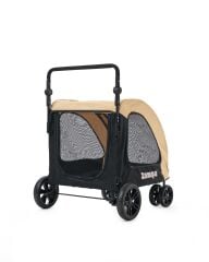 Zampa Sano Kedi ve Köpek Arabası – Köpek Puseti – Haki – 20 kg Taşıma Kapasiteli – 78×96×105 cm