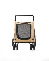 Zampa Sano Kedi ve Köpek Arabası – Köpek Puseti – Haki – 20 kg Taşıma Kapasiteli – 78×96×105 cm