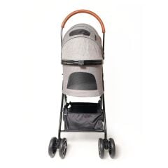 Zampa Bottas Kedi ve Köpek Arabası – Köpek Puseti – Gri – 15 kg Taşıma Kapasiteli – 48×80×99 cm