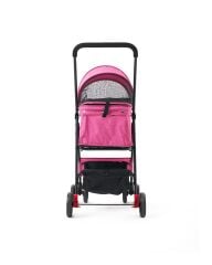 Zampa Flux Kedi ve Köpek Arabası – Köpek Puseti – Pembe – 15 kg Taşıma Kapasiteli – 45×63×93 cm