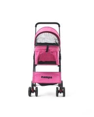 Zampa Flux Kedi ve Köpek Arabası – Köpek Puseti – Pembe – 15 kg Taşıma Kapasiteli – 45×63×93 cm