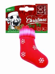 M-PETS CHRISTMAS RED STOCKING KÖPEK OYUNCAĞI 13CM