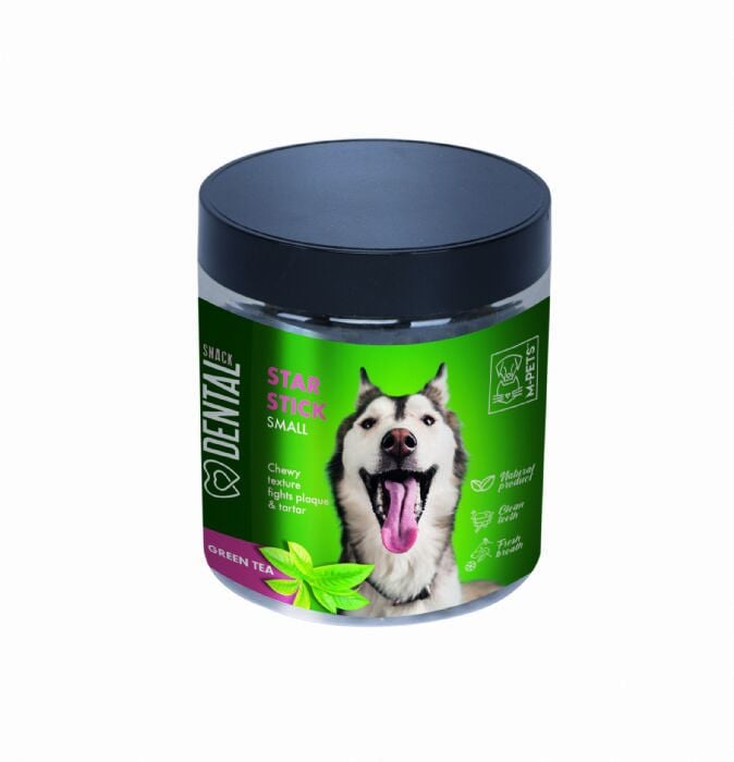 M-PETS DENTAL SNACK GREEN TEA STAR STICK SMALL ÖDÜL 170GR