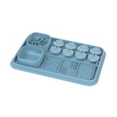 M-PETS LECCA PRO 6İN1 YAVAŞ BESLENME VE YALAMA MATI BLUE (S)