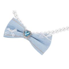 M-PETS GLAM PRESTİGE AKSESUAR BLUE DENİM PEARL (S)