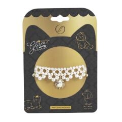 M-PETS GLAM PRESTİGE AKSESUAR WHİTE JEWEL (L)