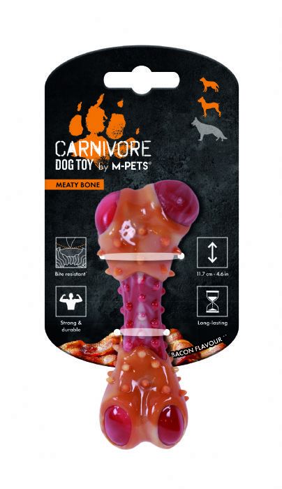 M-PETS Carnivore Meaty Bone S Köpek Oyuncağı Pastırma Aromalı
