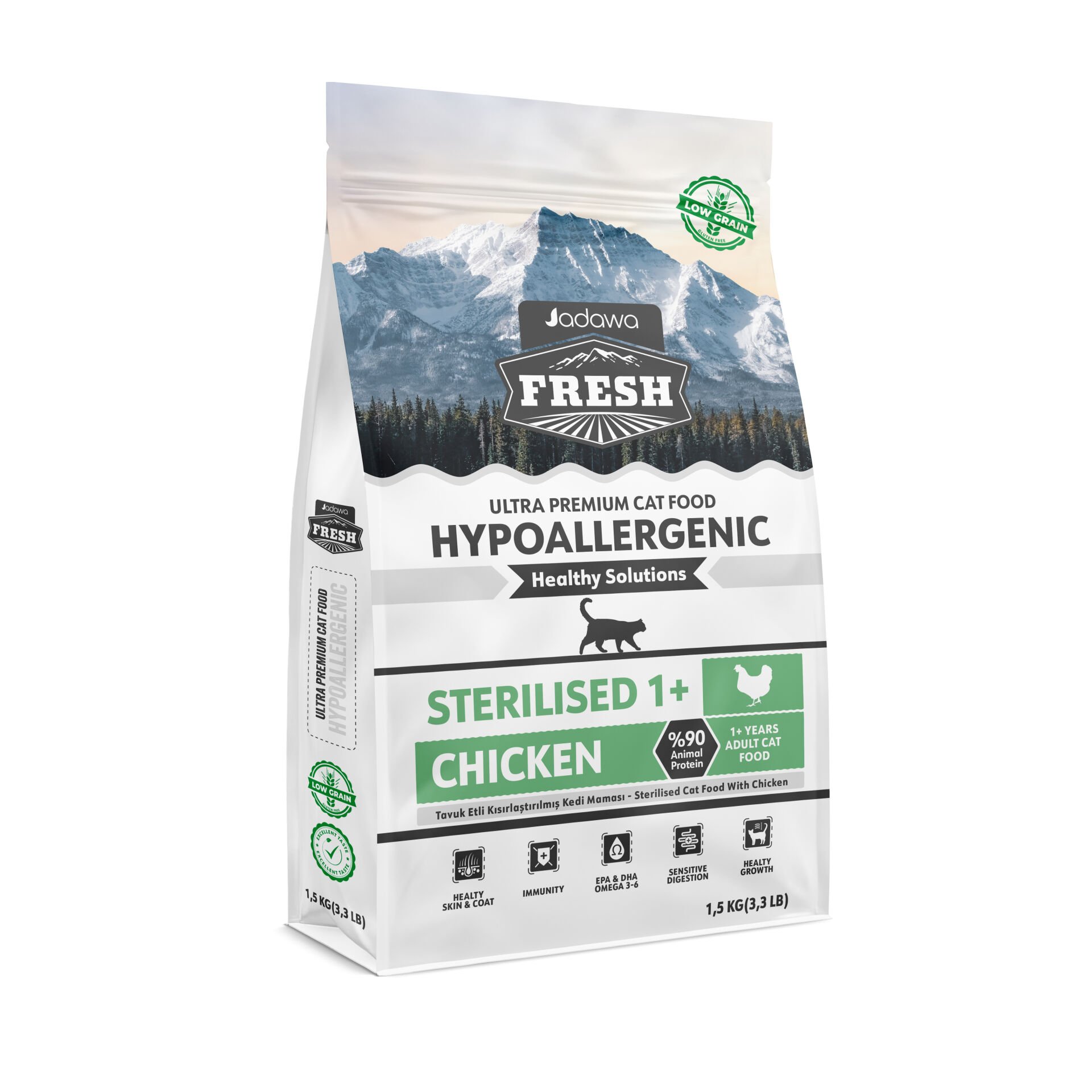 FRESH TAVUKLU YETİŞKİN KISIR KEDİ MAMASI 1,5KG