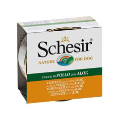 Schesir Jelly Tavuk Fileto ve Aloe Vera Jöle İçinde Yetişkin Köpek Konservesi 150g