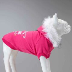 Lindodogs Mountains Pembe Köpek Sweatshirt (Küçük & Orta Irk)