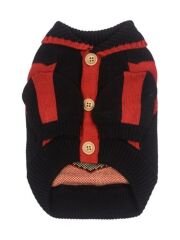 Route 77 Knit Cardigan/BLACK/L Siyah Örgü kazak Large