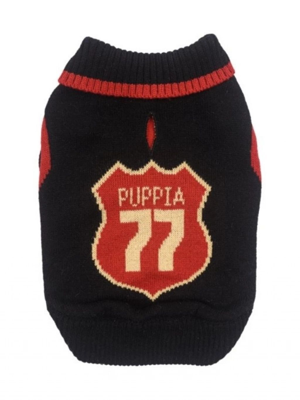 PUPPIA Route 77 Knit Cardigan/BLACK/S Siyah Örgü kazak Small