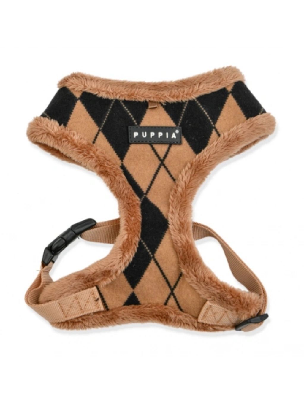 PUPPIA JADEN HARNESS A/BEIGE/L