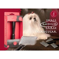 Yento Show Coat Slicker with Extra Long Handle - M Köpek Tarağı Medium