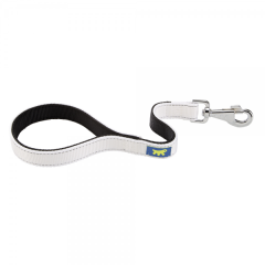 Ferplast Dual GM Beyaz Kısa Köpek Gezdirme Tasması – 2,5 cm x 45 cm