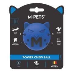M-PETS POWER CHEW BALL KAUÇUK KÖPEK OYUNCAĞI LAPİS (S)