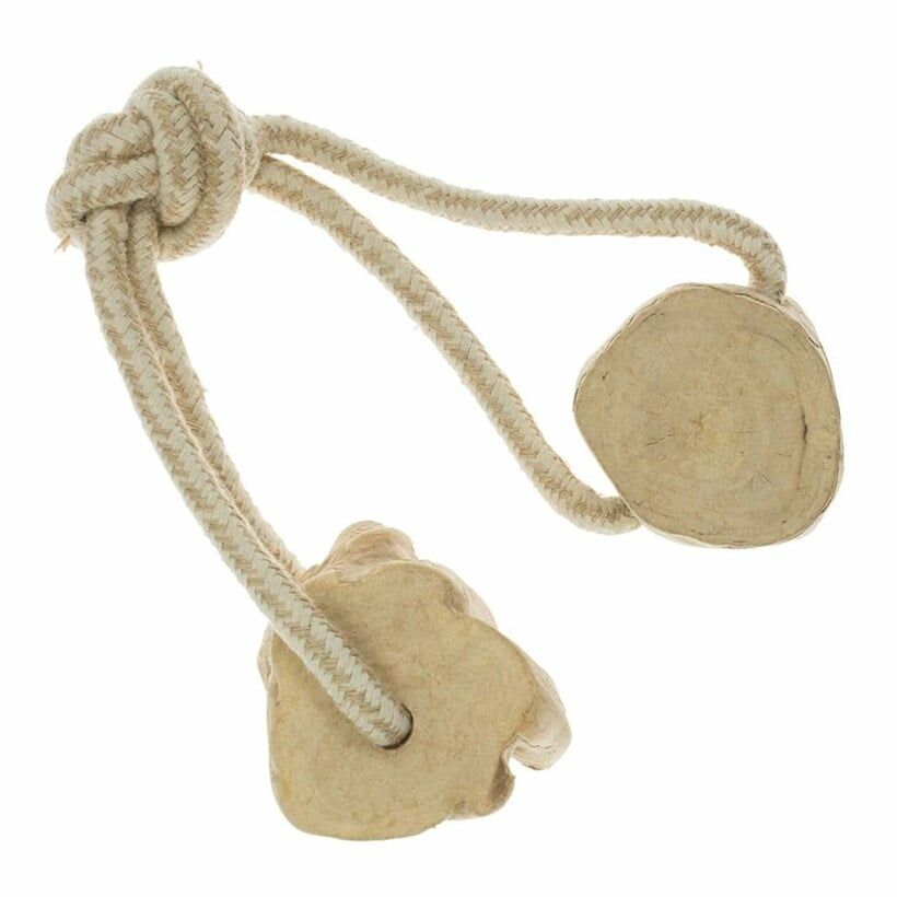 Imac Tek Düğümlü Kahve Ağacından İpli Köpek Oyuncağı