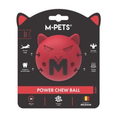 M-PETS POWER CHEW BALL KAUÇUK KÖPEK OYUNCAĞI RUBY (M)