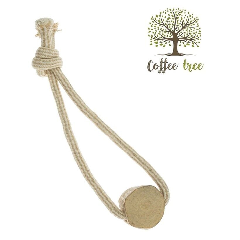 Imac Kahve Ağacından İpli Köpek Oyuncağı (35 cm)