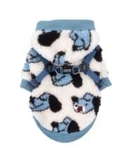 PUPPIA MAX/BLUE/L Mavi Polar Sweathsirt Large
