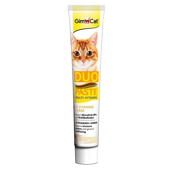 GimCat Duo Paste Peynirli Multi-Vitamin Kedi Macunu – 50 G