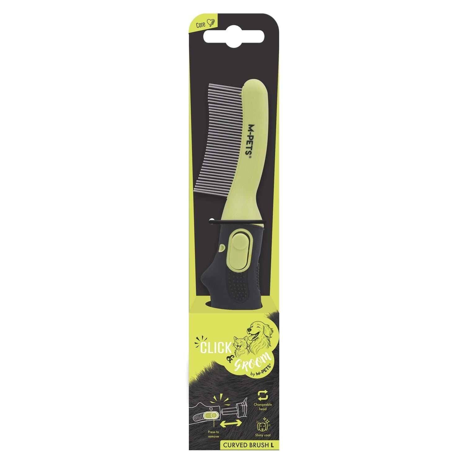 M-PETS CLICK AND GROOM KAVİSLİ TARAK (L)