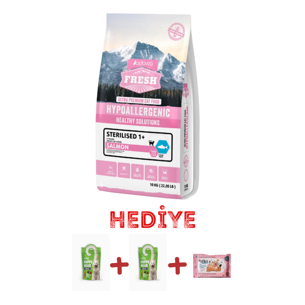 FRESH SOMONLU YETİŞKİN KISIR KEDİ MAMASI 10KG