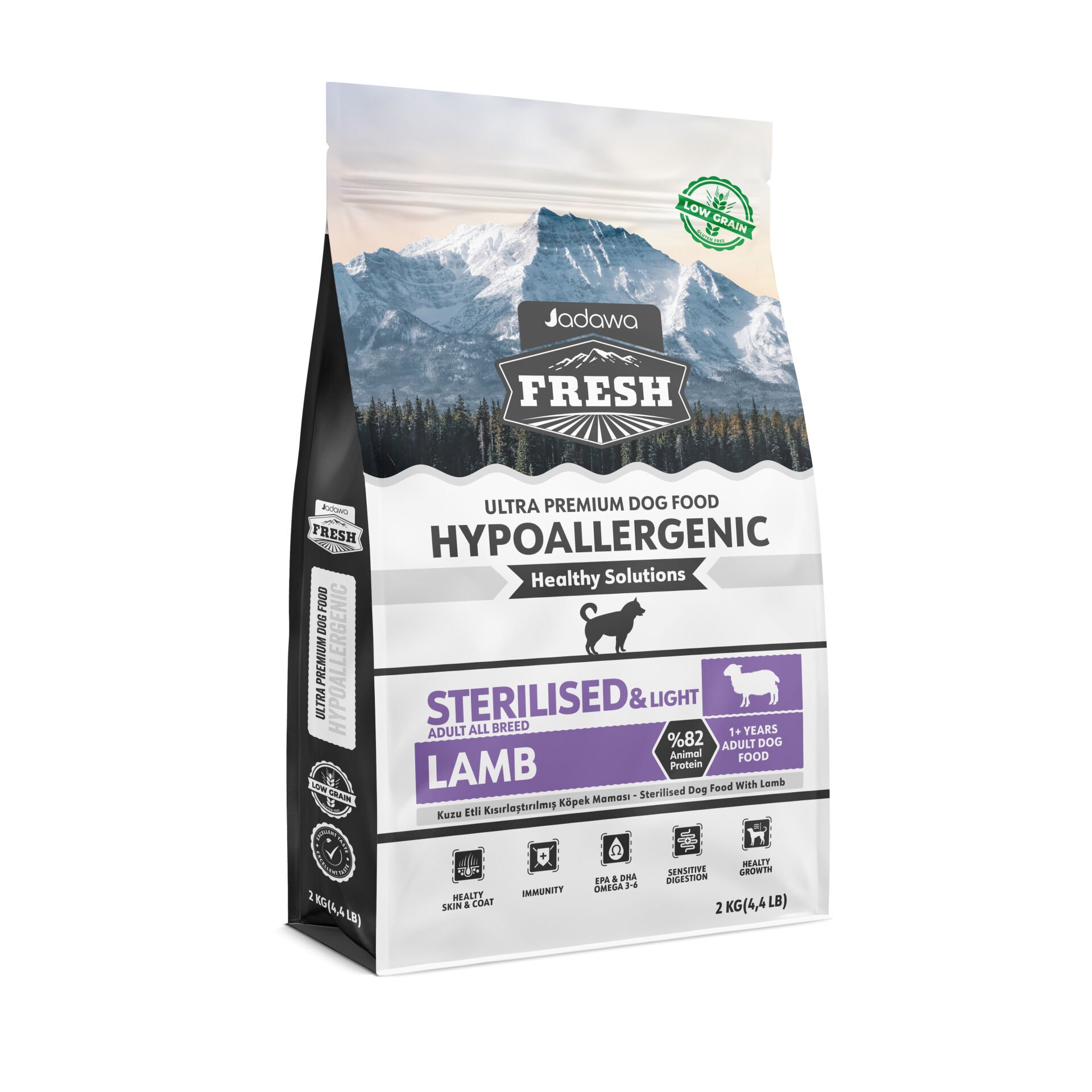 FRESH KUZULU KISIR&LIGHT YETİŞKİN KÖPEK MAMASI 2 KG