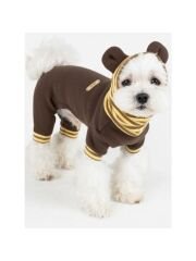 Olchi Ears Hoodie Coverall,BROWN,S