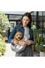 ALPHADOG ÇAPRAZ SILVER PET TAŞIMA ÇANTASI