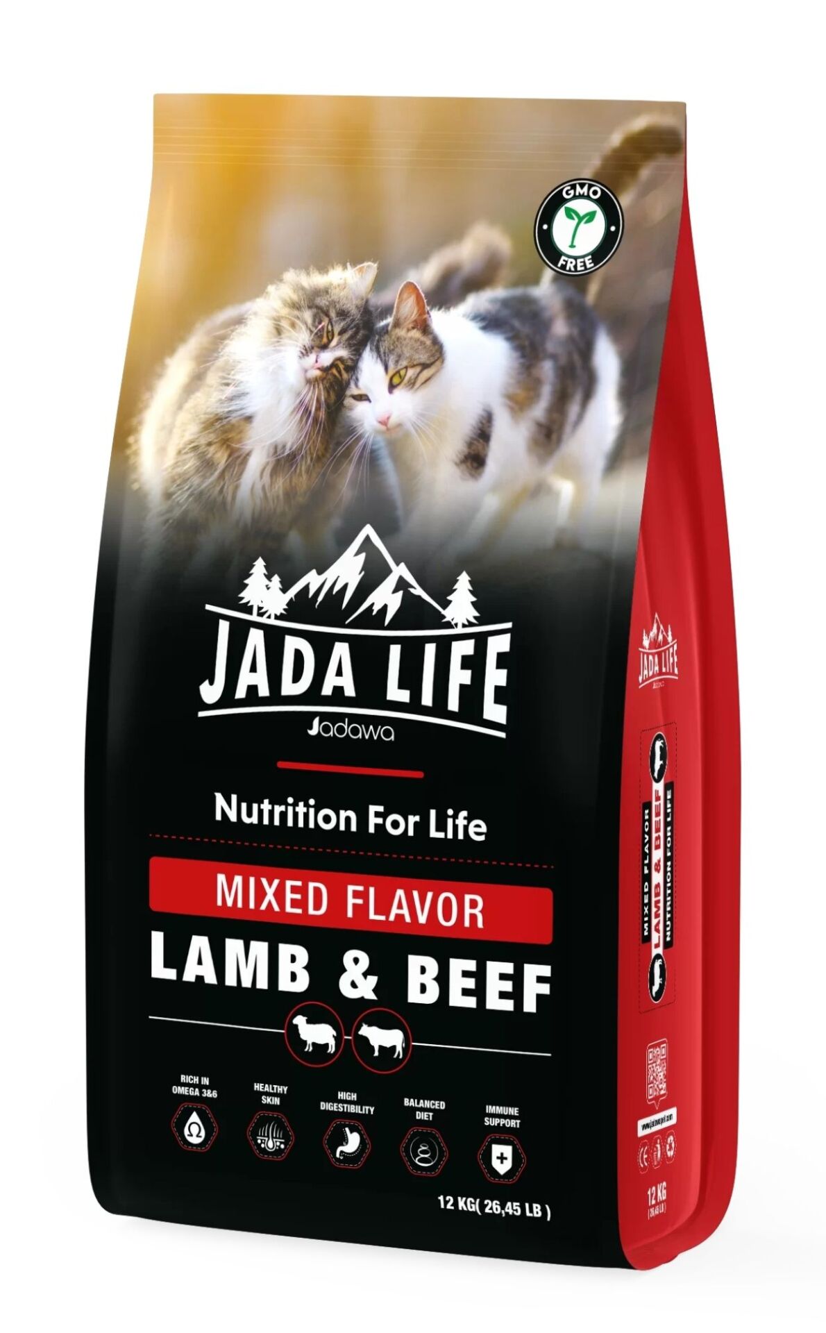 JADA LIFE KUZU&BEEF YETİŞKİN KISIR KEDİ MAMASI 12KG