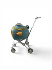 Ewox Kedi ve Köpek Arabası Astronot Fanlı Mavi-puset