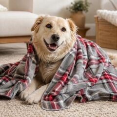 LEPUS KEDİ KÖPEK BATTANİYESİ KIRMIZI