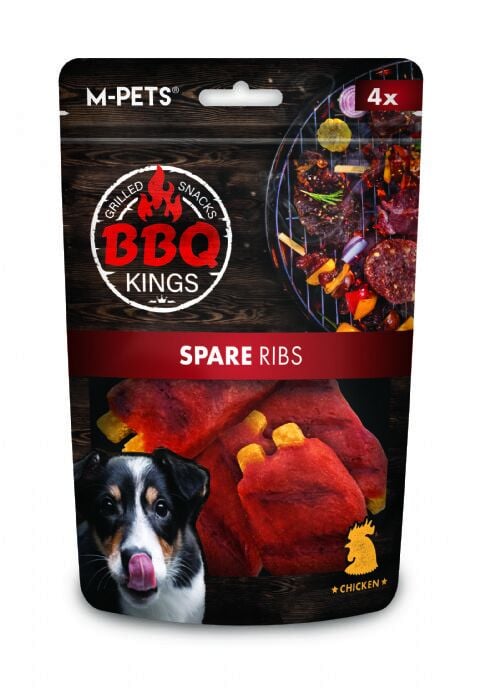 M-PETS BBQ Kings Spare Ribs Chicken Köpek Ödül Maması 85 g