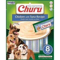 Ciao Churu Ton Balıklı ve Tavuklu Tamamlayacı Köpek Ödül Maması 8 x 20 Gr